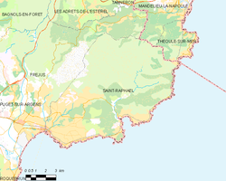 Map commune FR insee code 83118